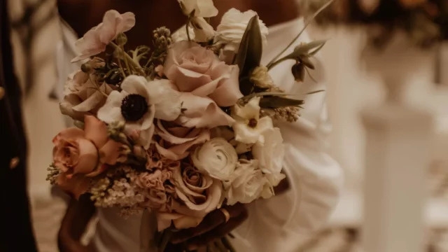 Photographer: Esme Whiteside. Boho bride, open shoulder dress,