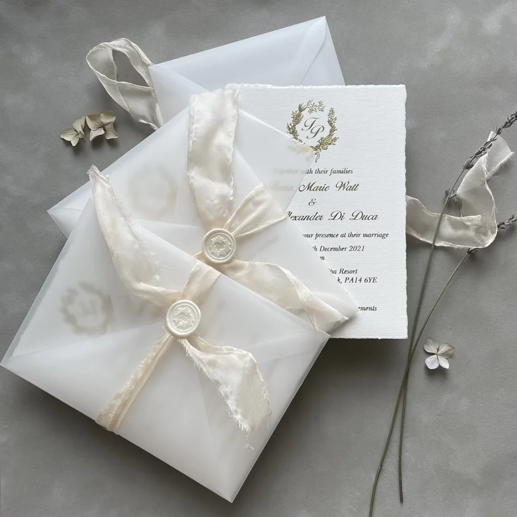 Wedding Stationery: Polina Perri. Clean white and gold wedding stationery invitations.