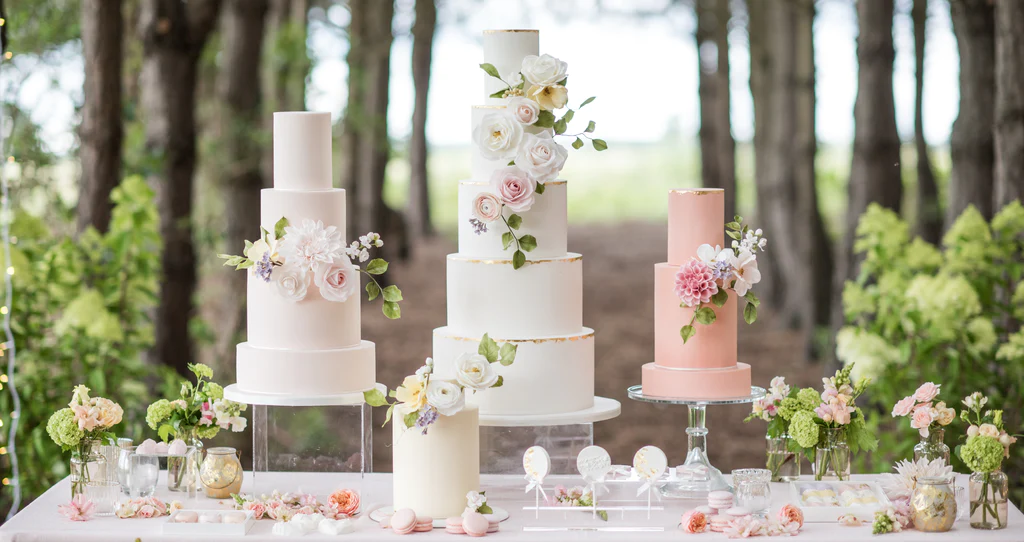 Cake Designer: Poppy Pickering Cake Design. Collection of wedding cakes.