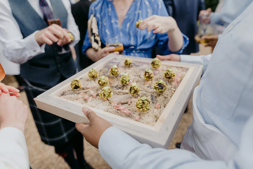 Catering: Rocket Food. wedding canapés