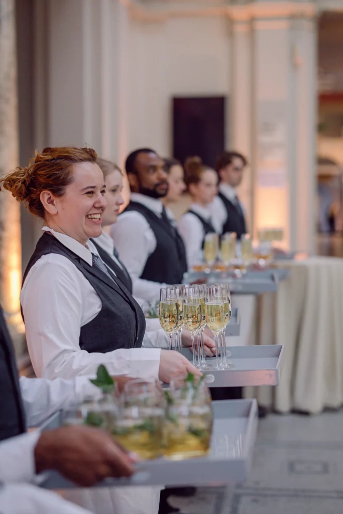 Catering: Rocket Food. Drink and catering staff wedding events.